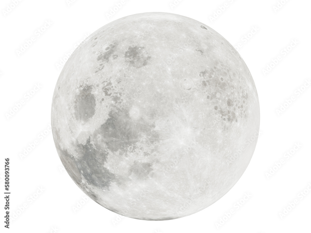Wall mural super moon closeup show the details of lunar surface.