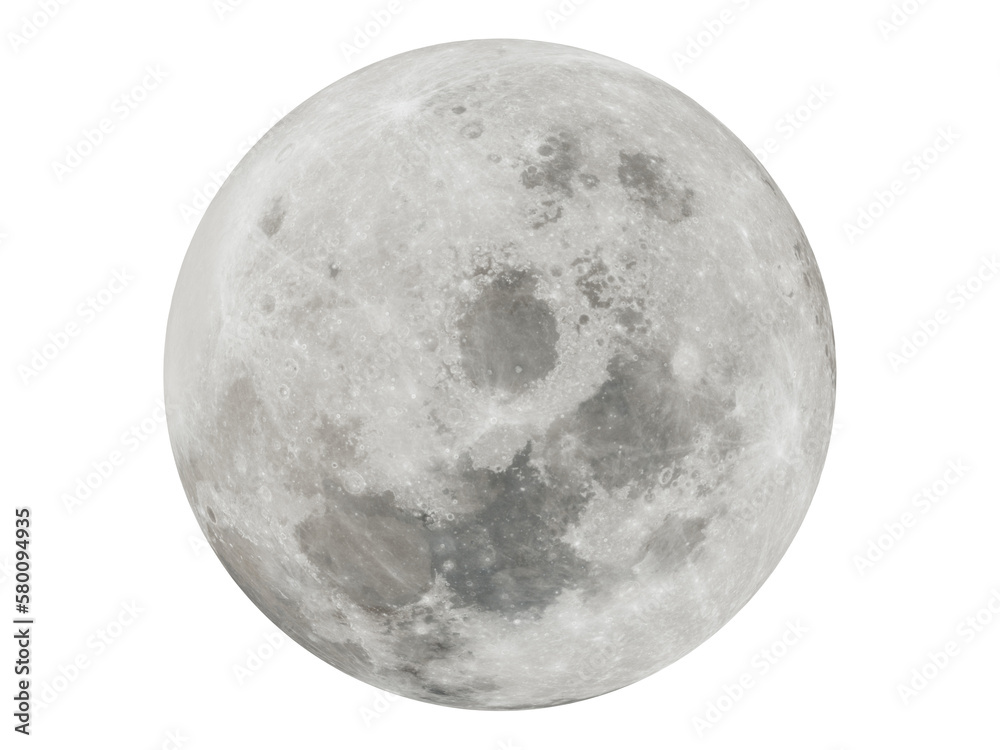 Canvas Prints full moon closeup showing the details of lunar surface and texture