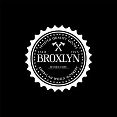 Vintage badges thsirt design