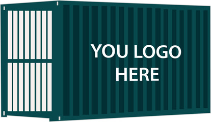 Shipping container vector