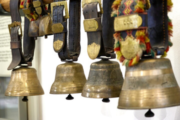 Alte Kuh-Glocken in Appenzell in der Schweiz