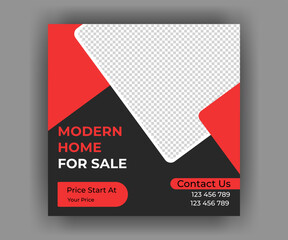 Fototapeta premium Real Estate Social Media Post Web banner