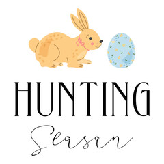 Easter illustration with cute vector chicken symbol. Easter character graphic.