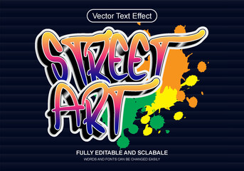 Editable street art graffiti style text effect
