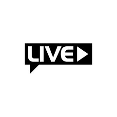Live broadcast icon isolated on transparent background