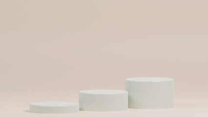 3d podium rendering vector illustration product mock up 