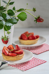 Mini tartes aux fraises et fraisier