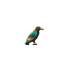 Crow vector illustration isolated on white background
