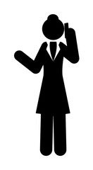 businesswoman, women icon. Element of businesswoman icon. Premium quality graphic design icon. Signs and symbols collection icon for websites, web design, mobile app on white background