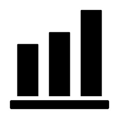 Chart graph diagram bar histograms icon. Simple business performance icons for ui and ux, website or mobile application on white background