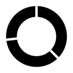 Naklejka premium Chart donut transitions icon. Simple business performance icons for ui and ux, website or mobile application on white background