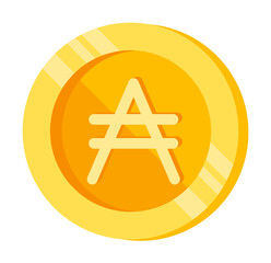 Austral, coin, money color icon. Element of color finance signs. Premium quality graphic design icon. Signs and symbols collection icon for websites, web design on white background