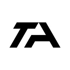 Letter TA modern monogram logo