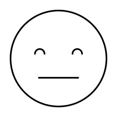 Agree, smiling, emotions icon. Simple line, outline expression of mood icons for ui and ux, website or mobile application on white background