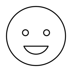 Happy, laughing, emotions icon. Simple line, outline expression of mood icons for ui and ux, website or mobile application on white background