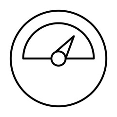 Gauge, energy icon. Simple line, outline electro power icons for ui and ux, website or mobile application on white background