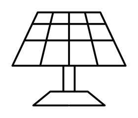 Solar, energy icon. Simple line, outline electro power icons for ui and ux, website or mobile application on white background