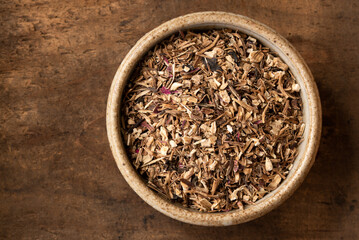 Enchinacea Purpurea Root in a Bowl