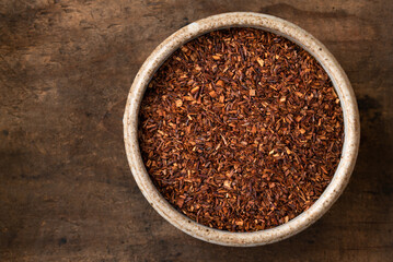 Rooibos Tea Leaves in a Bowl