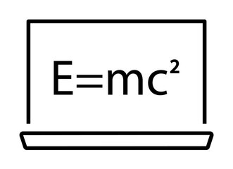 blackboard icon. Element of scientifics study icon for mobile concept and web apps. Thin line blackboard icon can be used for web and mobile on white background