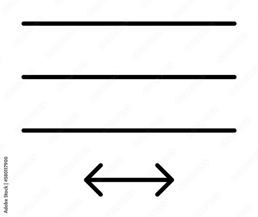 Poster format, text icon. element of text and sign for mobile concept and web apps icon. thin line icon for