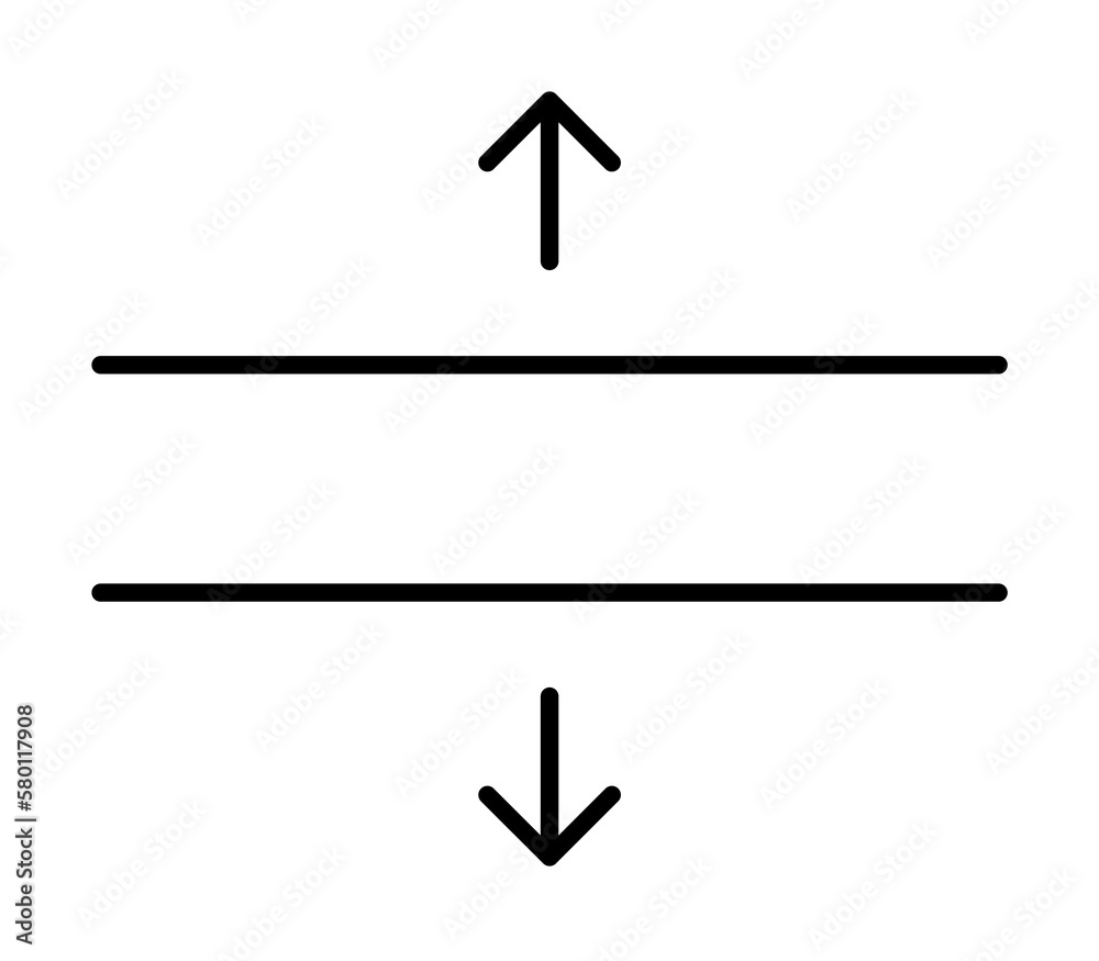 Poster format, text icon. element of text and sign for mobile concept and web apps icon. thin line icon for