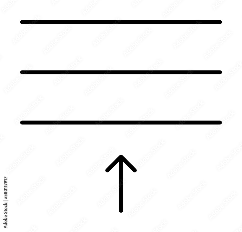 Poster format, text icon. element of text and sign for mobile concept and web apps icon. thin line icon for