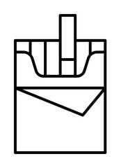 Joint, cigarette, addictions icon. Simple line, outline elements of addictive human for ui and ux, website or mobile application on white background