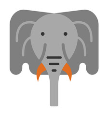 elephant, mammal, zoo icon. Element of color African safari icon. Premium quality graphic design icon. Signs and symbols collection icon for websites, web design on white background