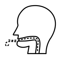 air pollution, disease, respiratory icon. Element of air pollution for mobile concept and web apps icon. Thin line icon for website design and development, app development on white background