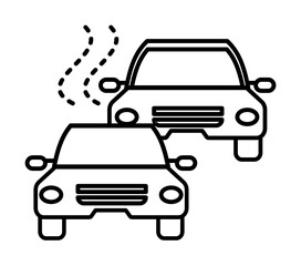 air pollution, cars icon. Element of air pollution for mobile concept and web apps icon. Thin line icon for website design and development, app development on white background