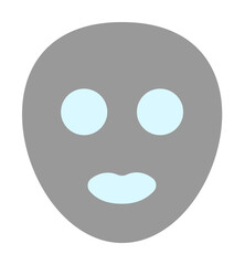 Face mask woman icon. Simple color elements of alternative medicine icons for ui and ux, website or mobile application on white background