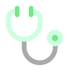 Stethoscope alternative medicine icon. Simple color elements of alternative medicine icons for ui and ux, website or mobile application on white background