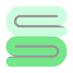 Obraz premium Towel alternative medicine icon. Simple color elements of alternative medicine icons for ui and ux, website or mobile application on white background