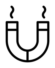 Magnet therapy alternative medicine icon. Simple line, outline elements of alternative medicine icons for ui and ux, website or mobile application on white background
