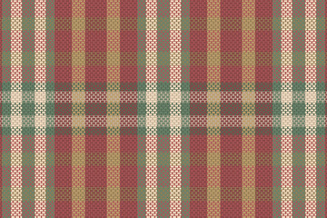 Seamless tartan plaid pattern with texture and pastel color.