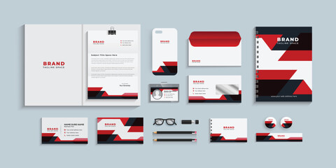 Corporate identity template, business stationery set.eps