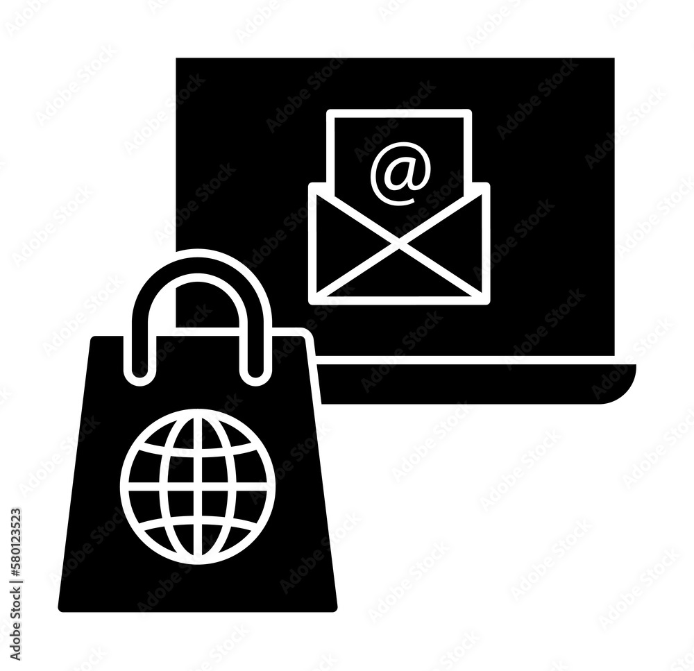 Poster email computer work icon. simple business intention icons for ui and ux, website or mobile applicati