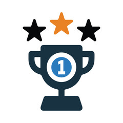 award, cup, top award, first top award icon