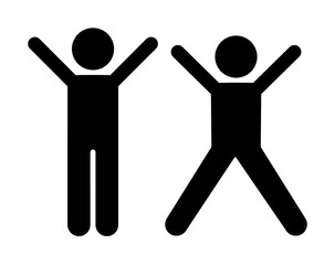 Happy, boys, play icon. Element of children pictogram. Premium quality graphic design icon. Signs and symbols collection icon on white background