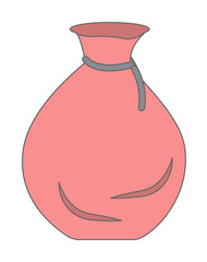 Christmas sack colored icon. Element of Christmas holiday colored icon. Premium quality graphic design icon. Signs and symbols collection icon for websites, web design on white background