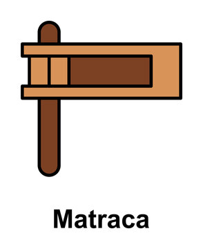 Matraca icon. Element of Cinco de Mayo color icon. Premium quality graphic design icon. Signs and symbols collection icon for websites, web design, mobile app on white background
