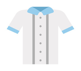 buttoned shirt color icon. Element of color clothes icon for mobile concept and web apps. Detailed Braces icon can be used for web and mobile on white background