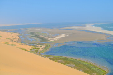 aerial view of the beach