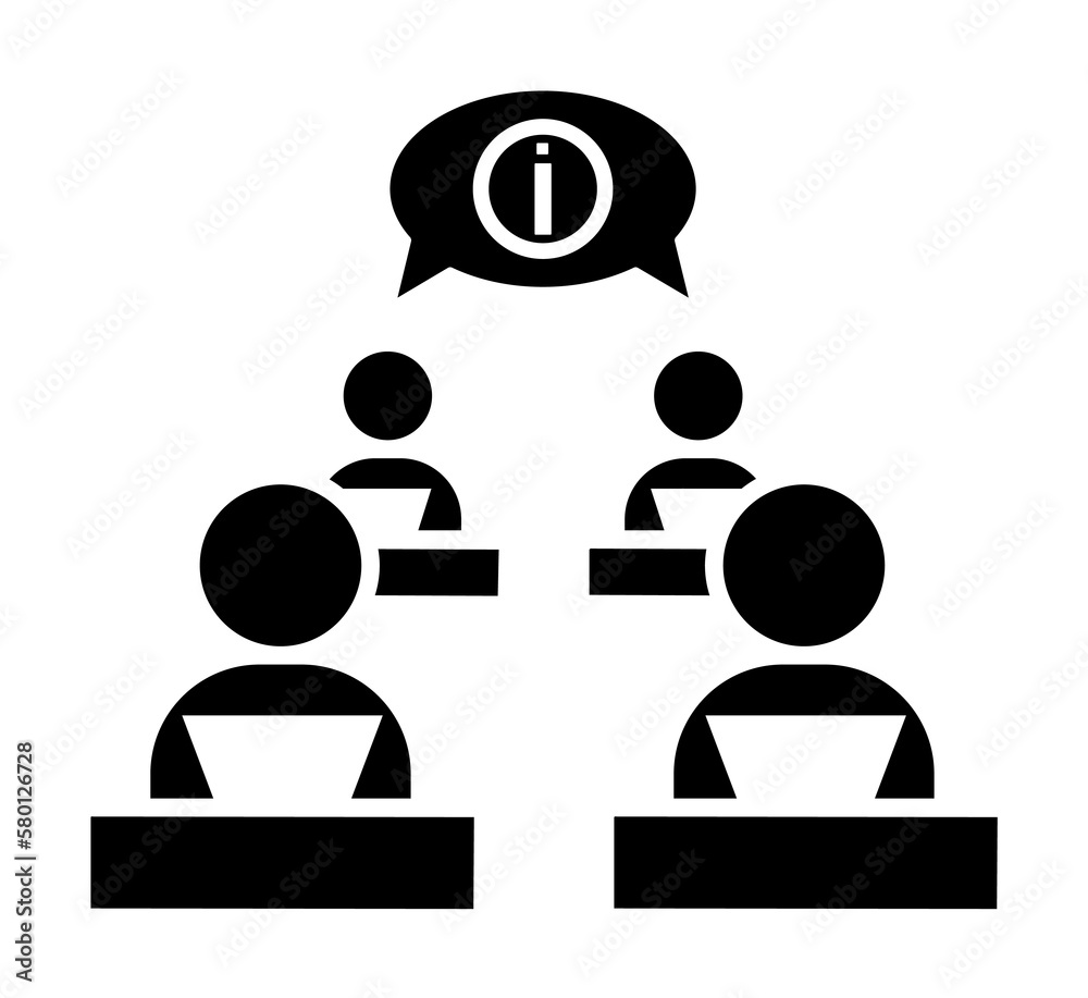Poster call operators call center info icon. simple connection sign icons for ui and ux, website or mobile 