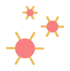 COVID-19, coronavirus icon. Simple color elements of viral pandemic icons for ui and ux, website or mobile application on white background