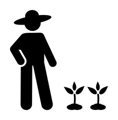 Gardener, flower, garden icon. Element of daily routine pictogram icon on white background
