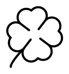 Leaf quatrefoil icon. Simple line elements of religious holiday for ui and ux, website or mobile application on white background