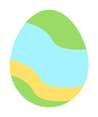 Egg Easter color icon. Simple color elements of religious holiday for ui and ux, website or mobile application on white background