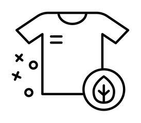 Ecology fabric leaf icon. Element of fabric features icon on white background